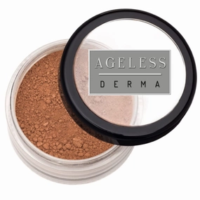 Mineral Face Powder Foundation Makeup. Natural Full Coverage Loose Foundation with Vitamin and Green Tea. Made in USA