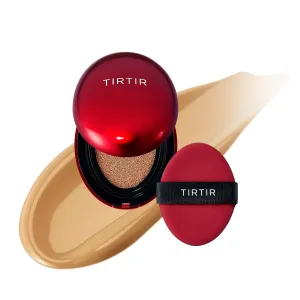 [*Mini Size*] TIRTIR Mask Fit Red Cushion Foundation | Full coverage, Weightless, Skin fit, Satin Glow Finish, Korean Makeup, beauty, Tattoo cover up, Buildable (#28N Oat, 0.15 Fl Oz)
