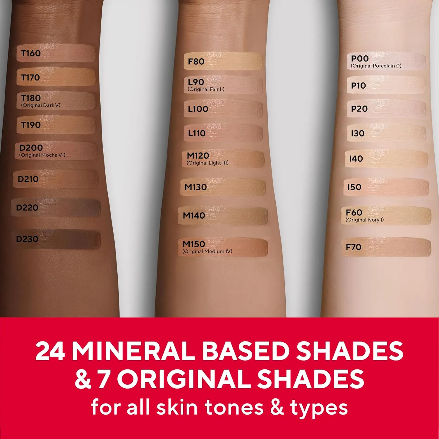 Mirabella Invincible For All HD Liquid Foundation - Anti-Aging Full Coverage Liquid Face Makeup - Moisturizing, Hydrating & Lightweight Foundation for All Skin Types (Deep D230)
