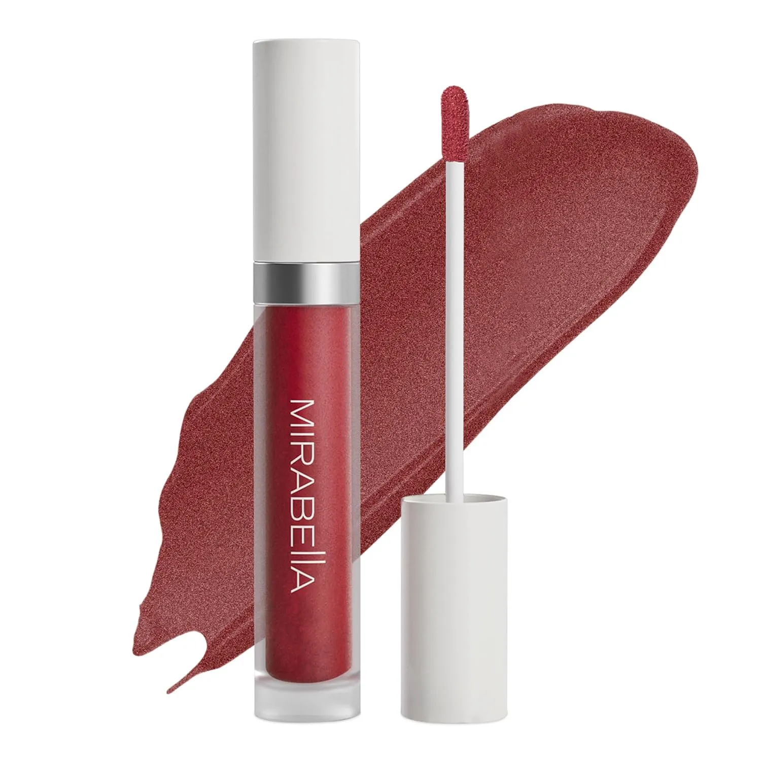 Mirabella Luxe Advanced Lip Gloss, Hydrating Non-Sticky High-Shine Lip Gloss for Women, Infused with Vitamin E & Jojoba Oil, Long-Lasting & Cruelty-Free - Mauvelous (Rose Mauve)