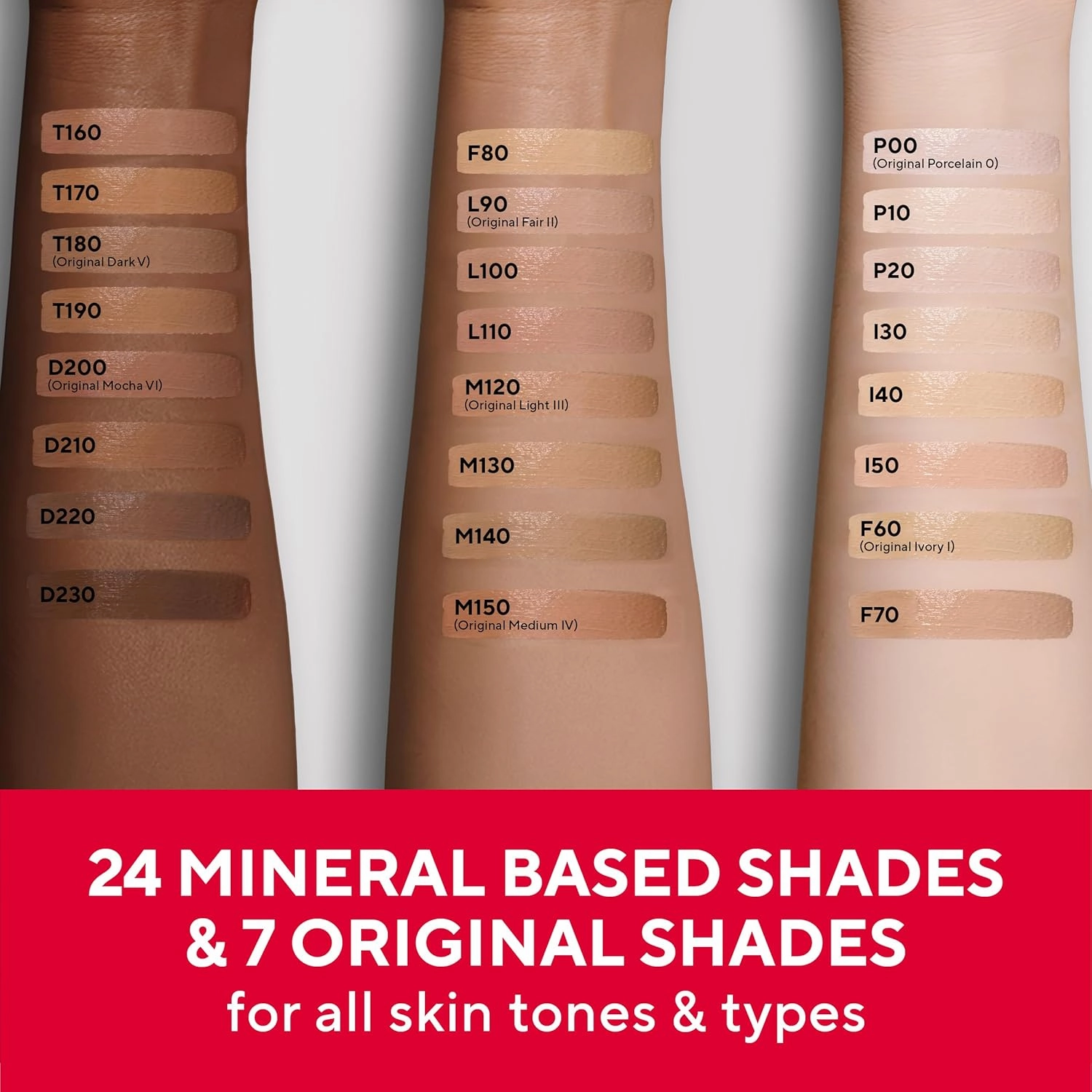 Mirabella Invincible For All HD Liquid Foundation - Anti-Aging Full Coverage Liquid Face Makeup - Moisturizing, Hydrating & Lightweight Foundation for All Skin Types (Medium M150)