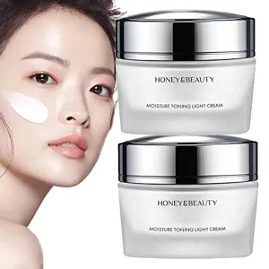 Moisture Toning Light Cream, Hydrating Beauty Face Cream, Korean Moisturizing Tone-Up Cream (2pcs)
