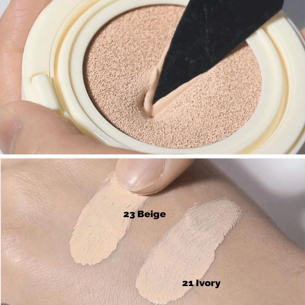 Moisturizing Glow Sun Cushion Foundation SPF50  / PA    with Refill (23 Beige, 15g 15g)