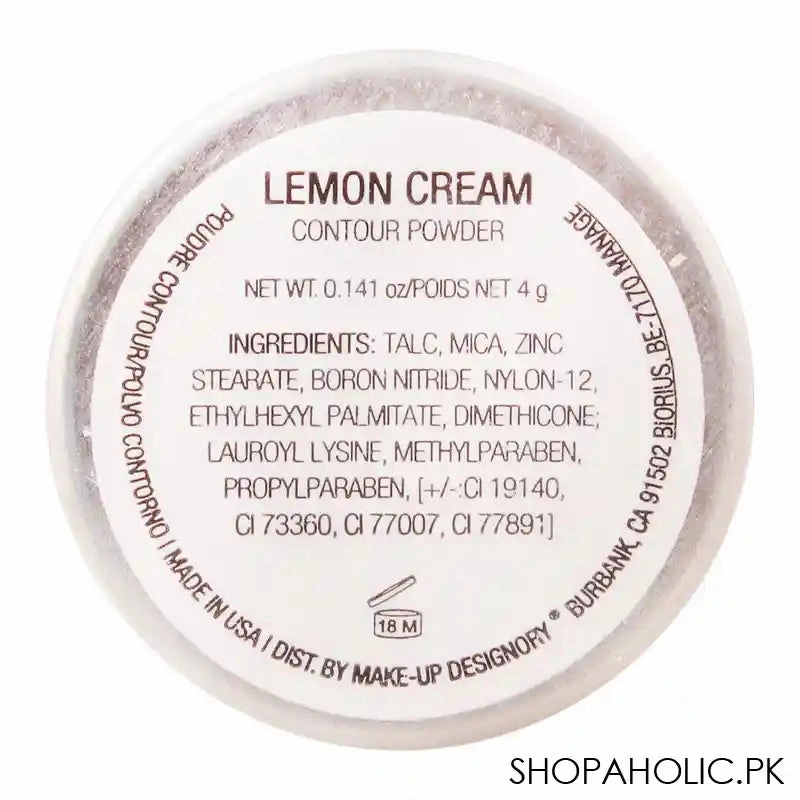 MUD Makeup Designory Contour & Highlighter Powder Refill, Lemon Cream