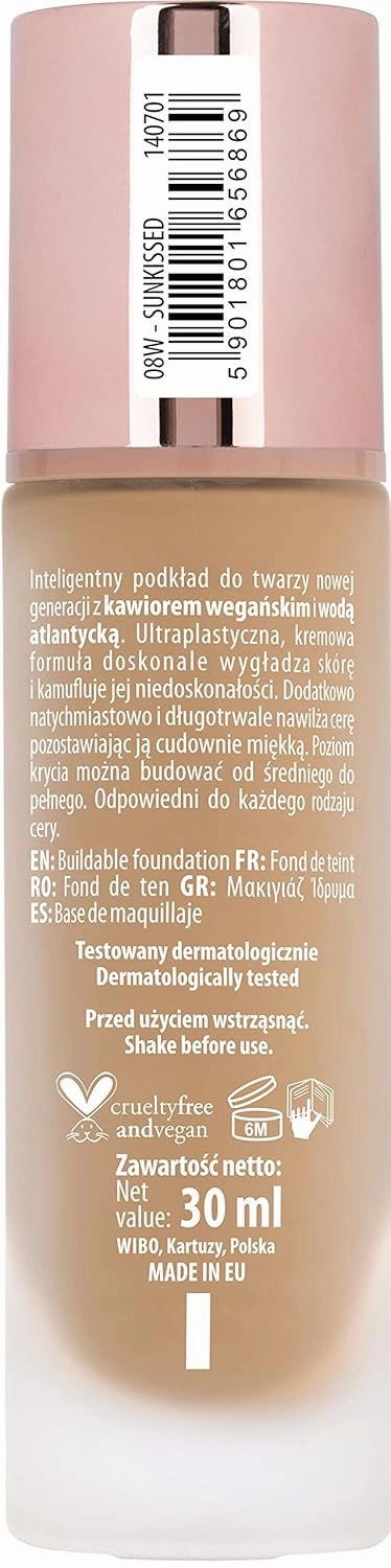 NAM Makeup Smart Flawless Foundation, 08W - Sunkissed, 30 ml