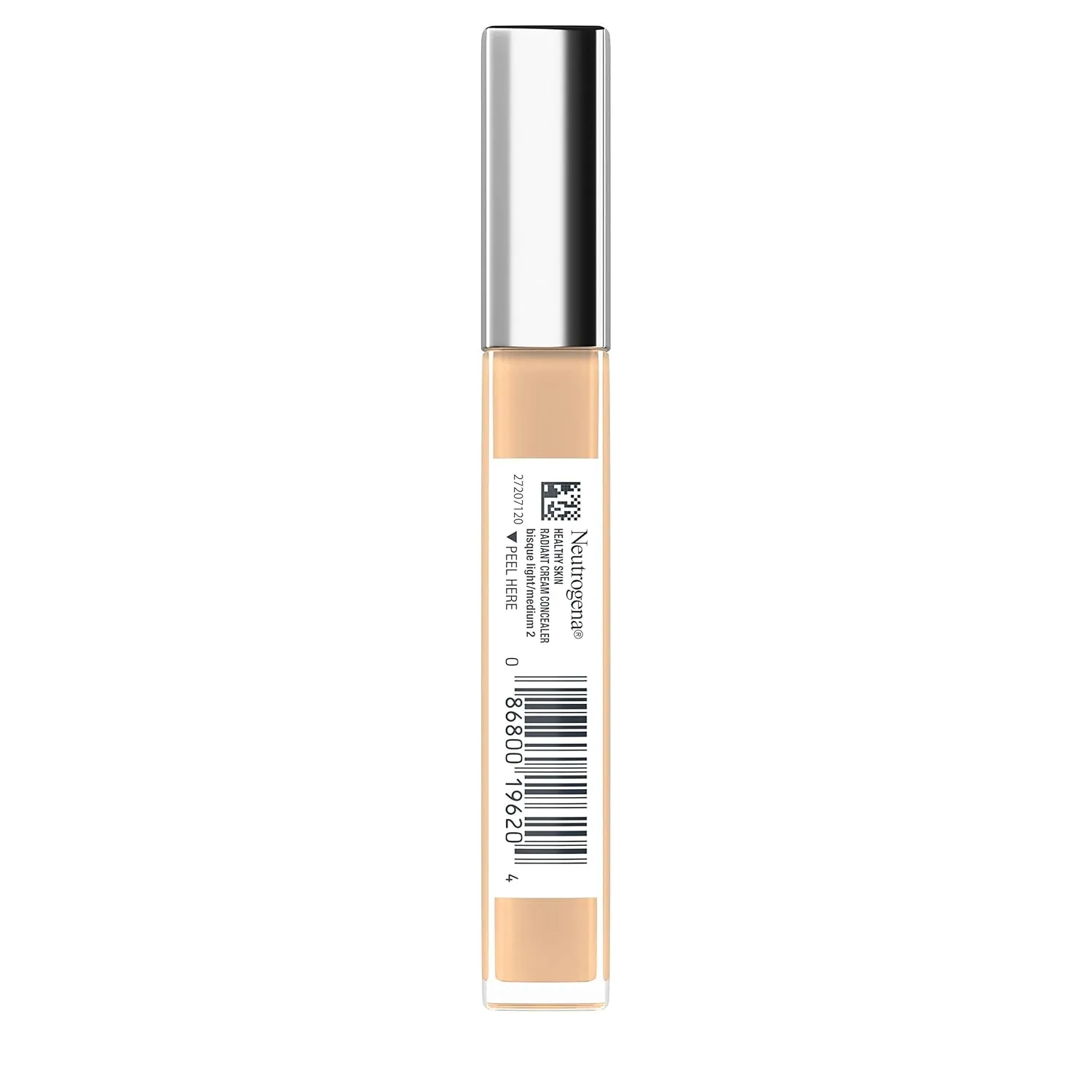 Neutrogena Healthy Skin Radiant Brightening Cream Concealer with Peptides & Vitamin E Antioxidant,Lightweight Perfecting Concealer,Non-Comedogenic,Bisque Light/Medium 02 neutral undertones,0.24 oz