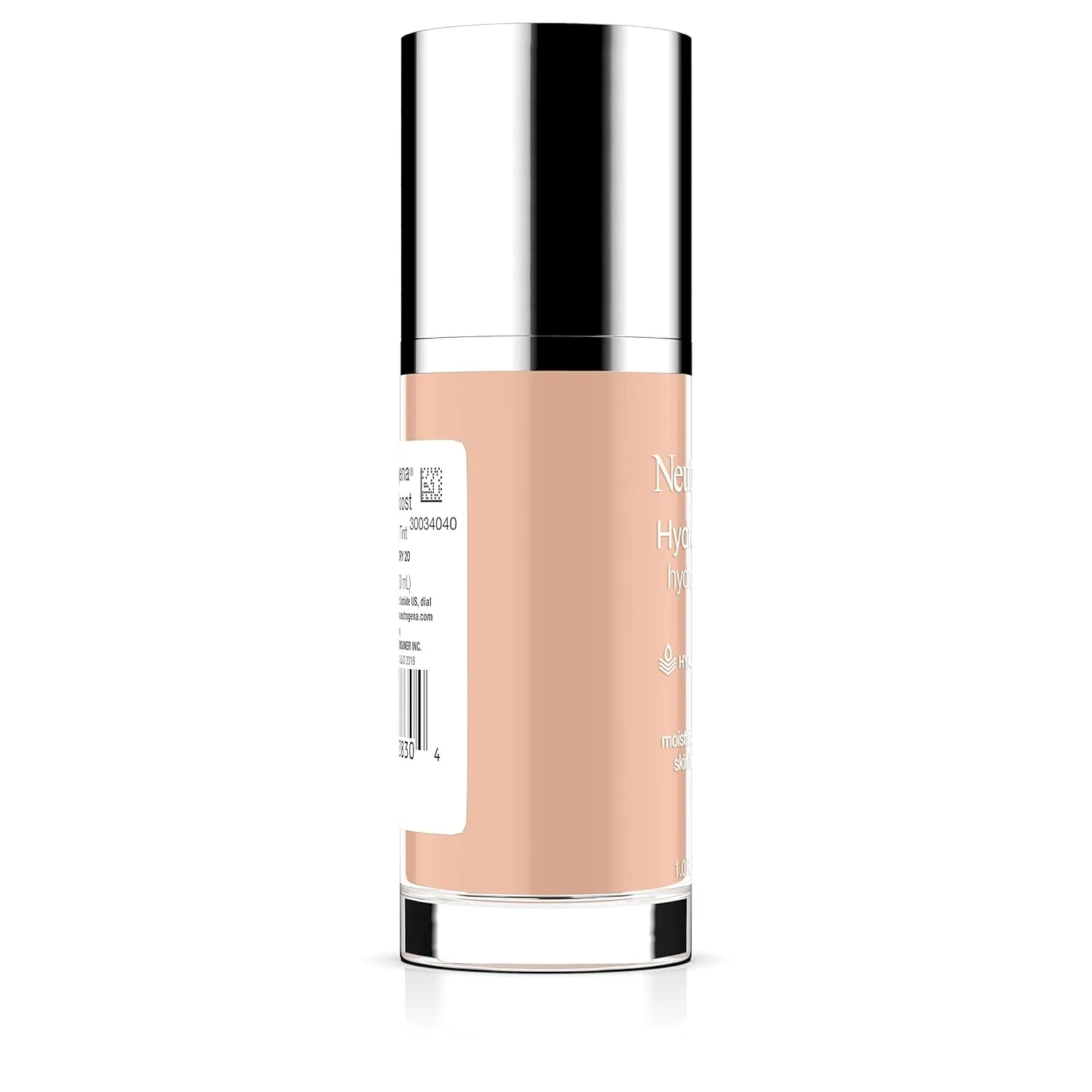 Neutrogena Hydro Boost Hydrating Tint with Hyaluronic Acid, Lightweight Water Gel Formula, Moisturizing, Oil-Free & Non-Comedogenic Liquid Foundation Makeup, 20 Natural Ivory, 1.0 fl. oz