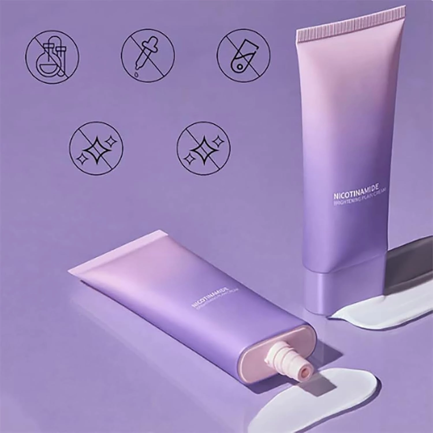 Niacinamide facial primer, brightening cream, smooth concealer, long-lasting makeup effect, suitable for all skin types