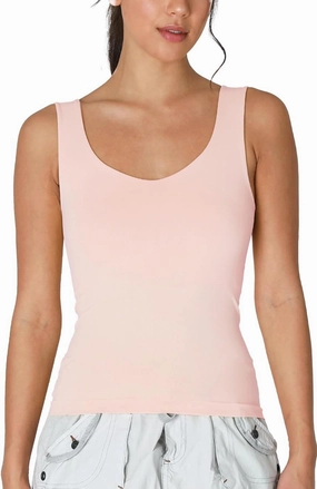 NIKIBIKI Women Seamless Clean Line Sweet Heart Tank Top, Made in U.S.A, One Size