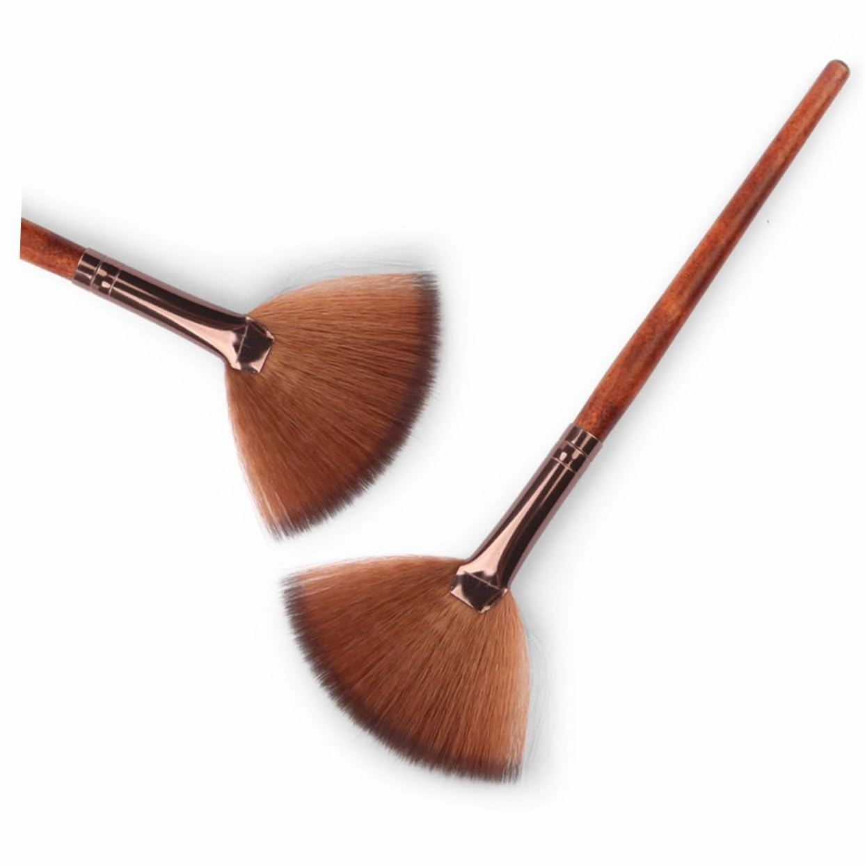 NOLITOY 3sets Highlighter Brush Makeup Long Handle Blush Brush for Powder Application Professional Tools 4pcs*3