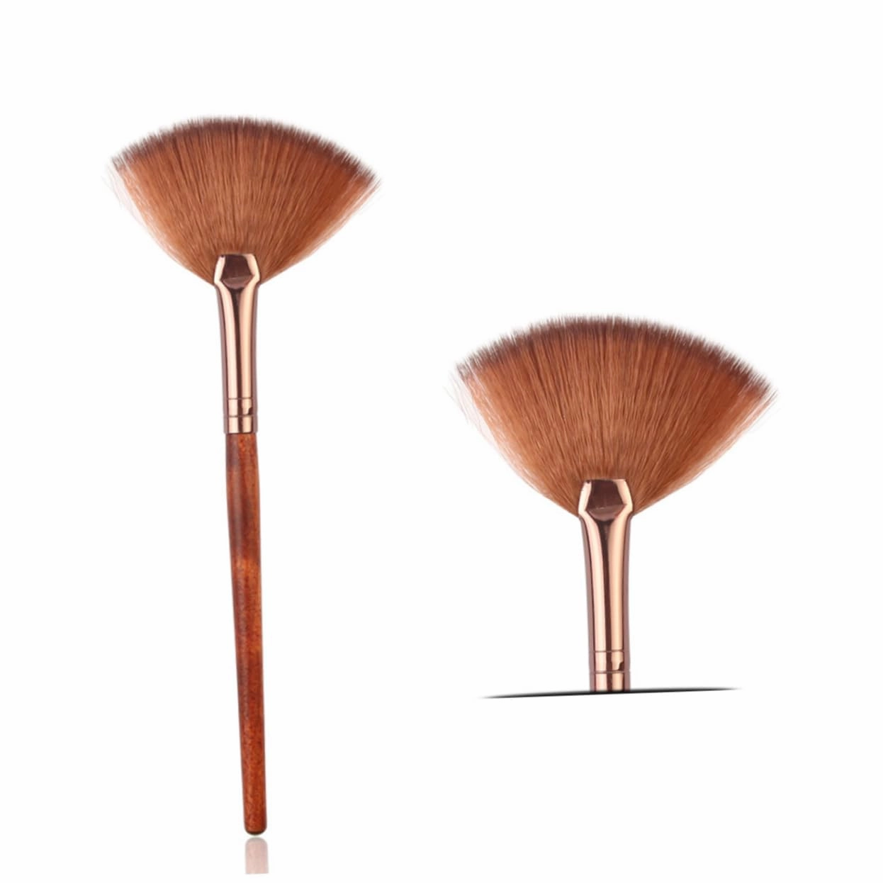 NOLITOY 3sets Highlighter Brush Makeup Long Handle Blush Brush for Powder Application Professional Tools 4pcs*3