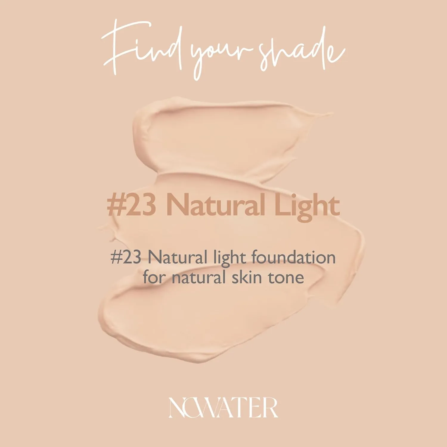 NOWATER Tea Tree Tone-up Sun Cushion (SPF50 , PA    ) | No.23 | Cushion Foundation with UV Protection | Hyaluronic Acid, Niacinamide | Korean Make up for face (0.88 fl.oz) (0.88 fl.oz)