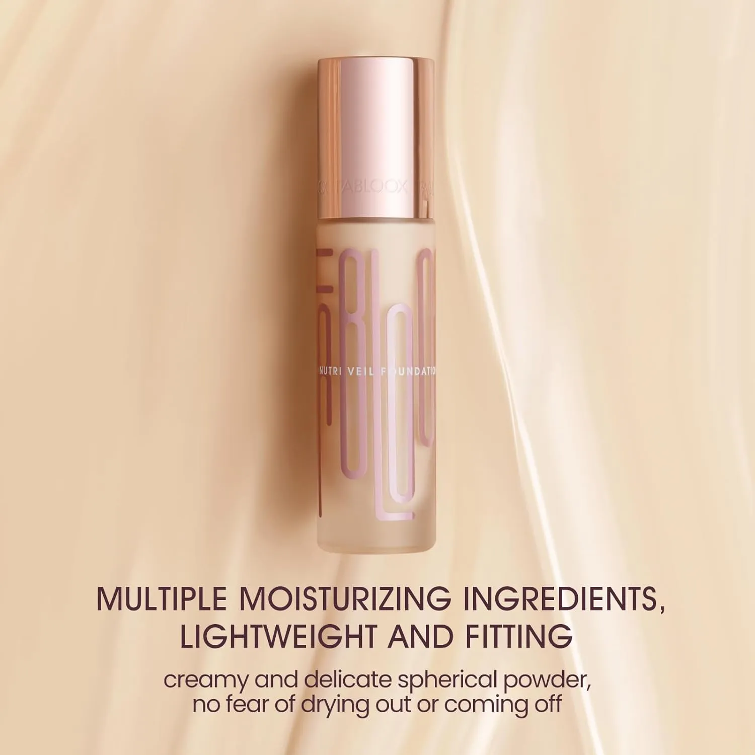 Nutri Veil Foundation - Hydrating and Nourishing Formula with Medium to Full Buildable Coverage Makeup - 80% Essence Luminous Finish - Skincare Makeup Hybrid - Vegan - Warm Vanilla
