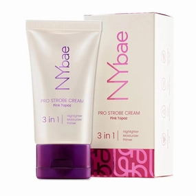 NY Bae PRO Strobe Cream-Pink Topaz (30g) Primer Highlighter Moisturizer Flawless Dewy Makeup Glowing Korean Skin Best Suited For Normal To Dry Skin Instant Radianc Illuminating & Glowing Makeup Base