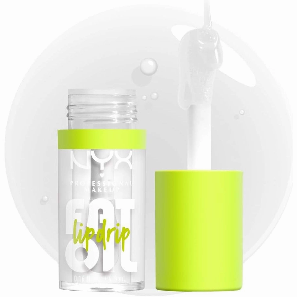 NYX PROFESSIONAL MAKEUP Fat Oil Lip Drip, Moisturizing, Shiny, Vegan Tinted Lip Gloss, Non-Sticky Finish, 12H Hydration, Squalane, Raspberry and Cloudberry Oils - Newsfeed (Rose Nude)