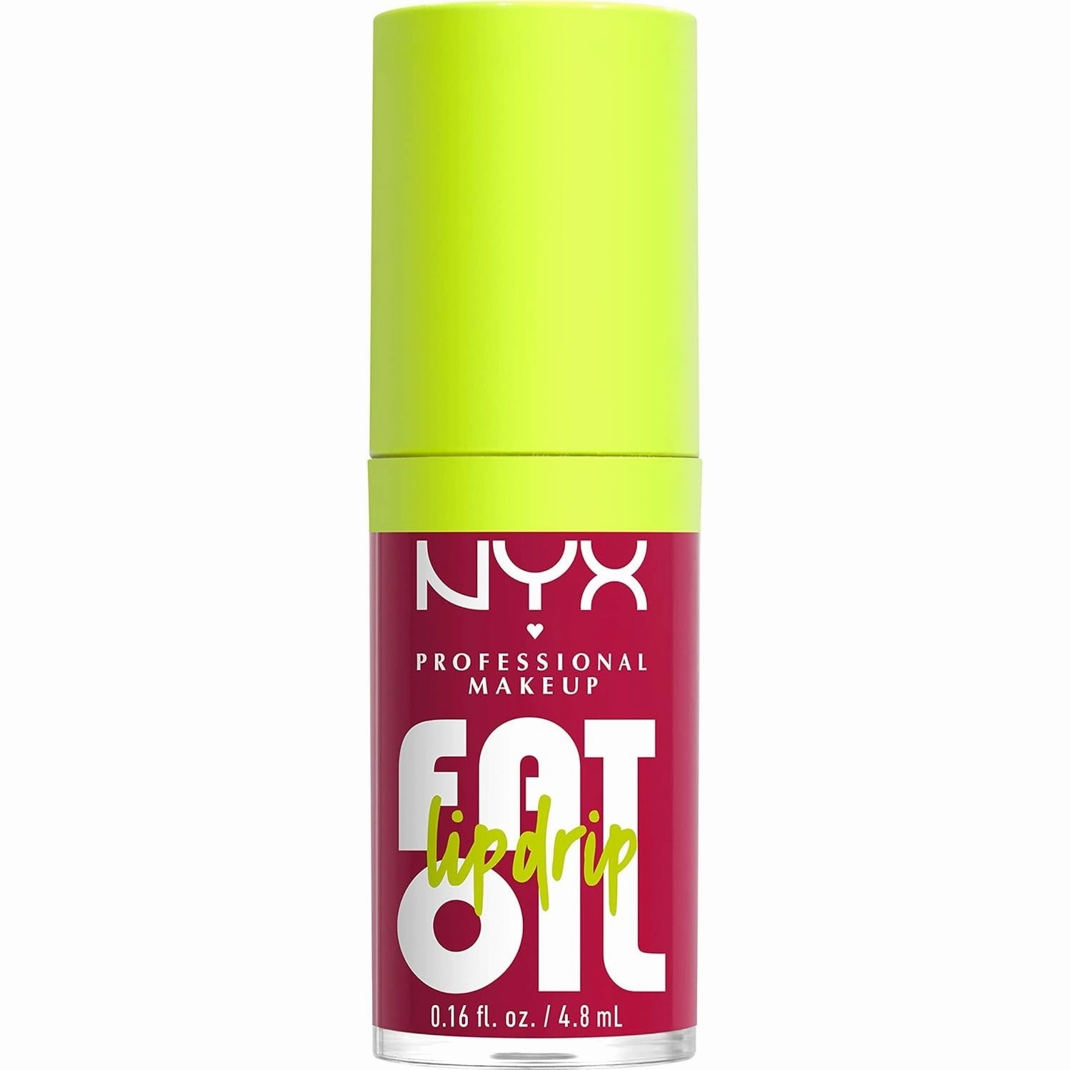 NYX PROFESSIONAL MAKEUP Fat Oil Lip Drip, Moisturizing, Shiny, Vegan Tinted Lip Gloss, Non-Sticky Finish, 12H Hydration, Squalane, Raspberry and Cloudberry Oils - Newsfeed (Rose Nude)
