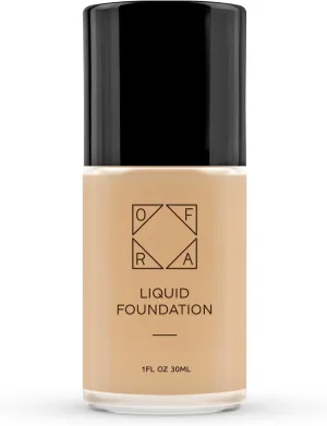 OFRA Liquid Foundation with Spatula - Long-Lasting, Dewy, Lightweight, and Buildable Full Coverage Foundation Makeup - 1oz/30ml - Bare, a Medium Shade with Neutral Undertones