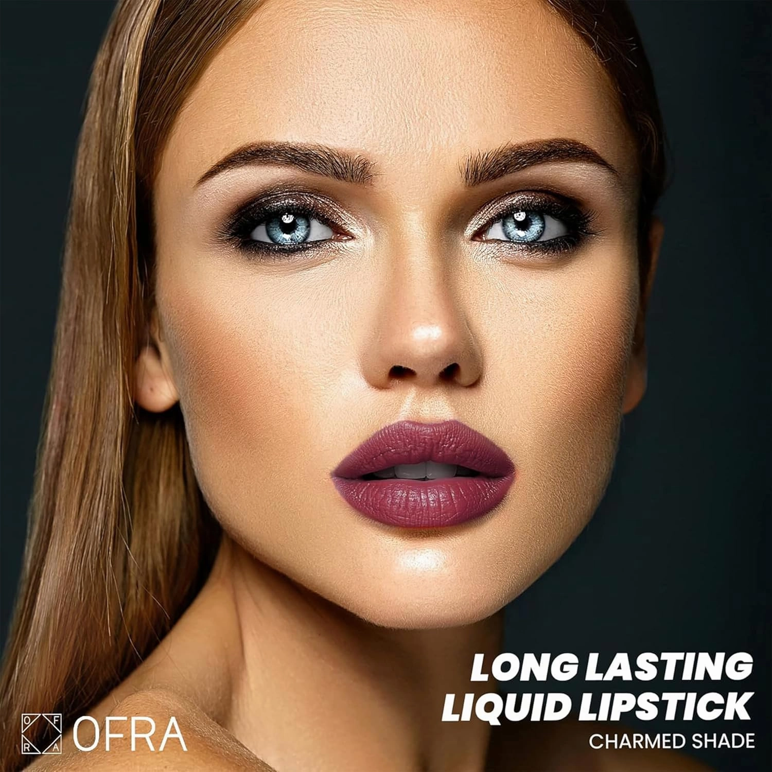Ofra Charmed Liquid Lipstick - Pink Matte with Mauve Undertones - Long Lasting, Soft Creamy Formula