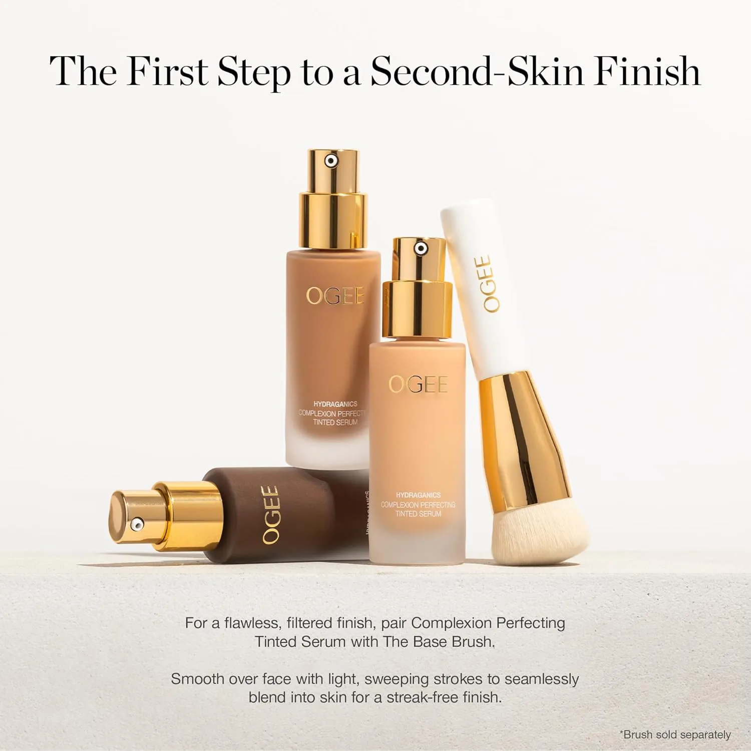 Ogee Complexion Perfecting Liquid Foundation - Lightweight Tinted Moisturizer For Face (Acacia 12.25C - Deep, Red Undertones) - with Vitamin C & Jojoba Oil - Certified Organic & Made in USA