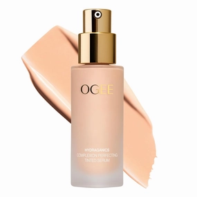 Ogee Complexion Perfecting Liquid Foundation - Lightweight Tinted Moisturizer For Face (Cedar 1.20C - Fair, Pink-Beige Undertones) - with Vitamin C & Jojoba Oil - Certified Organic & Made in USA