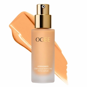 Ogee Complexion Perfecting Liquid Foundation - Lightweight Tinted Moisturizer For Face (Palmetto 2.80N - Medium Light Tan, Olive Undertones) - with Vitamin C & Jojoba Oil - Certified Organic