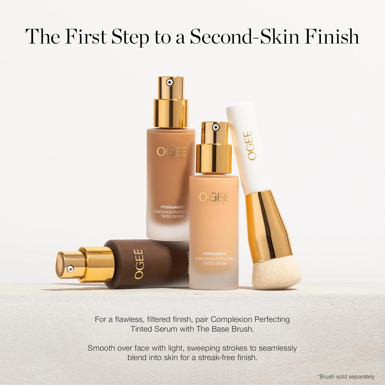 Ogee Complexion Perfecting Liquid Foundation - Lightweight Tinted Moisturizer For Face (Sequoia 13.0C - Deep Auburn, Copper Undertone) - with Vitamin C & Jojoba Oil - Certified Organic & Made in USA