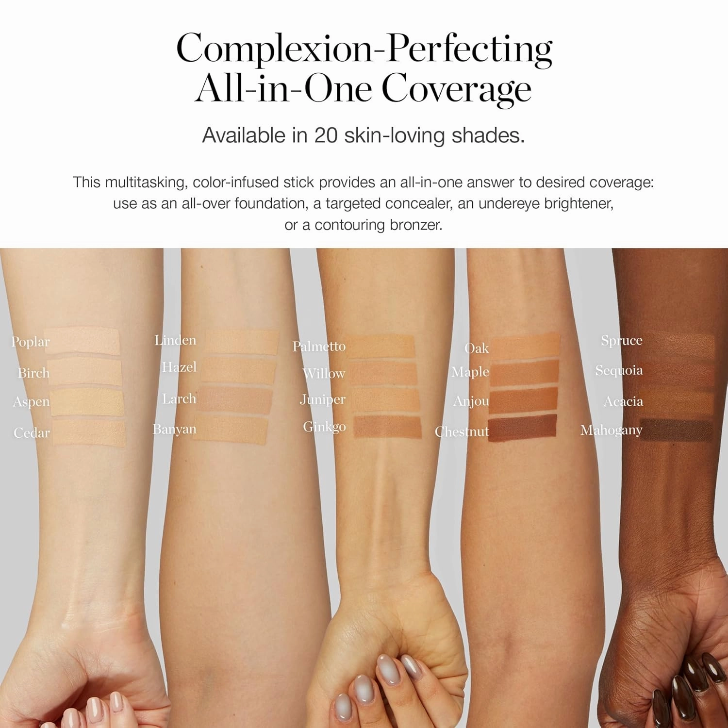Ogee Sculpted Complexion Foundation Stick (Anjou 11.5N - Deep Beige, Golden Undertones) Full Coverage Foundation Makeup - Instantly Balance & Even Complexion - 70% Organic Ingredients