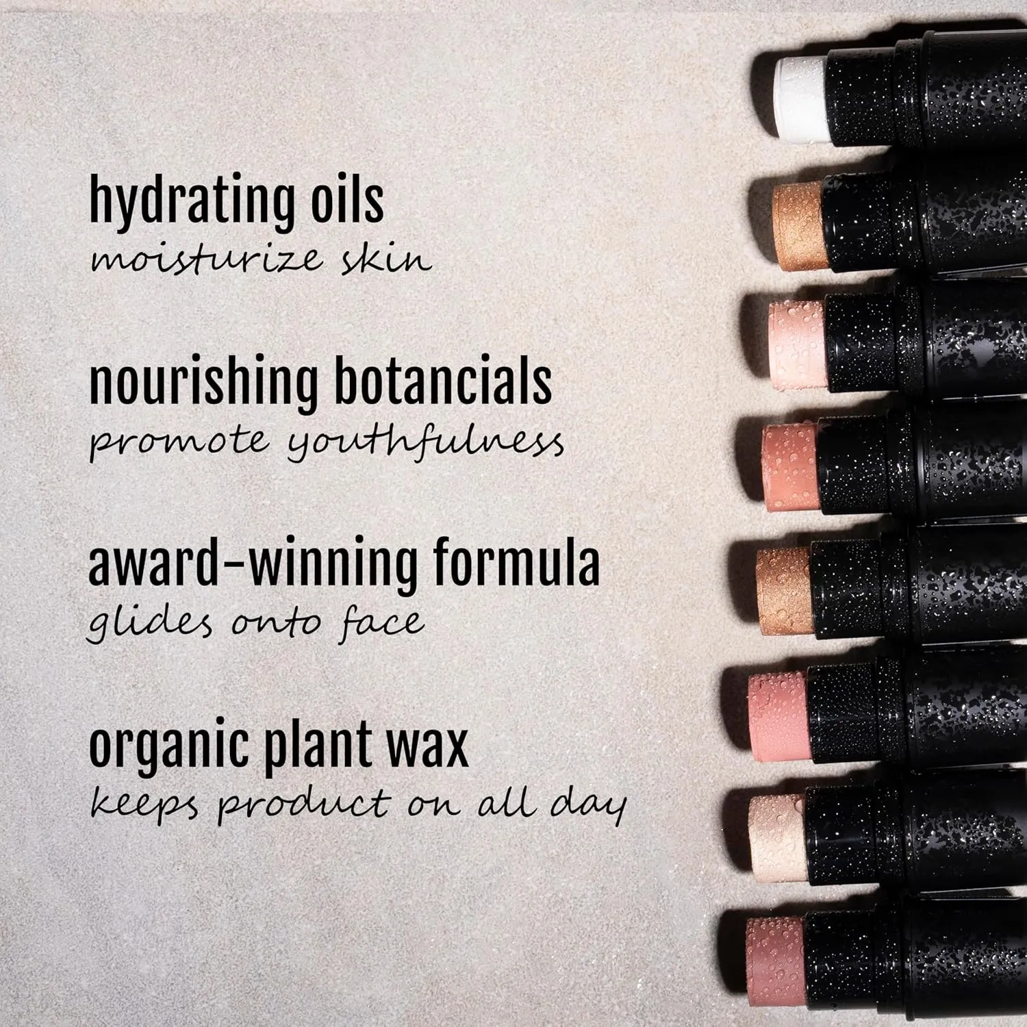 Organic Tint Tube, 100% Natural Vegan Gluten-Free Cream Highlighter Multi-Stick, Made in USA, Prosecco
