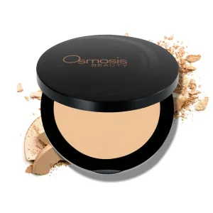 Osmosis Mineral Pressed Base Foundation, Lightweight Powder Makeup, Medium To Full Coverage, Matte Finish, 8 Shades