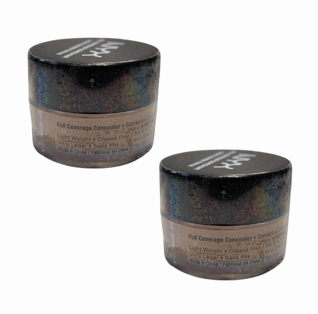 Pack of 2 NYX  Full Coverage Concealer, Medium CJ05