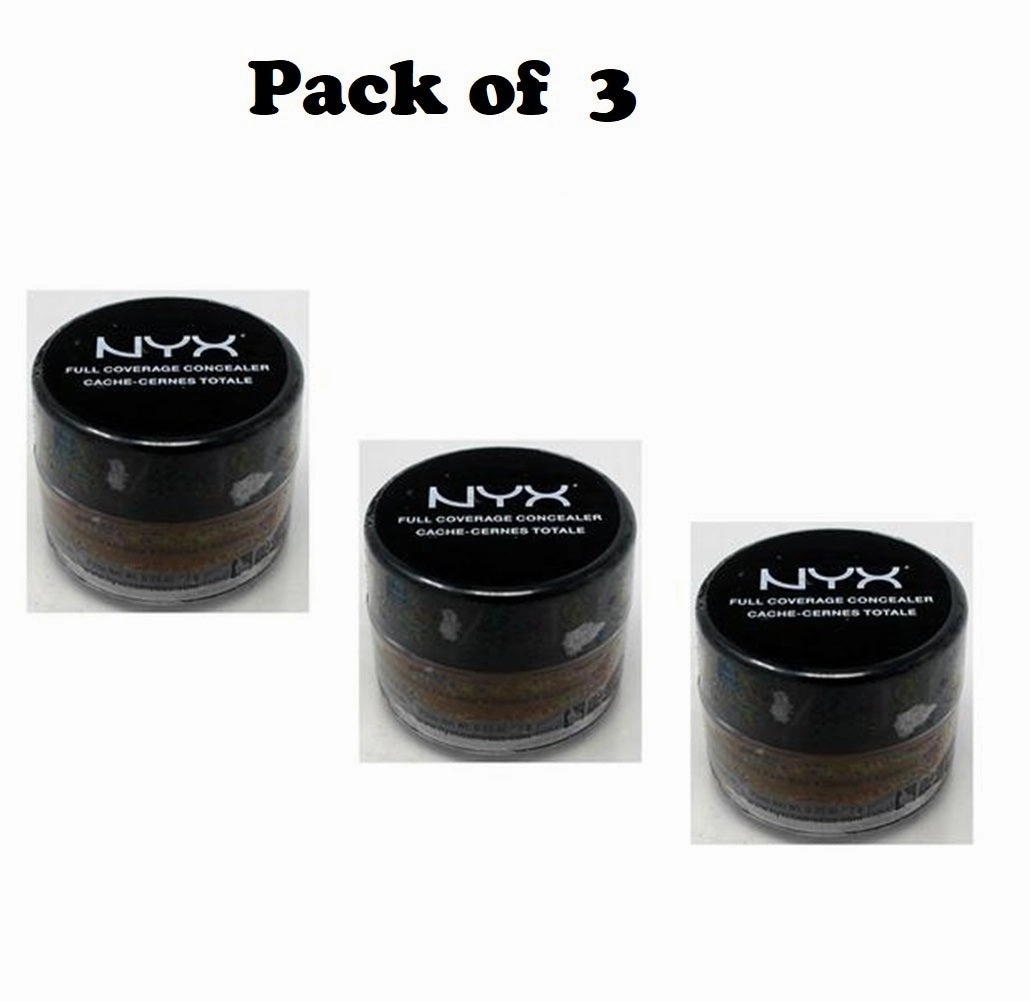 Pack of 3 NYX Above & Beyond Full Coverage Concealer, CJ08.2 Cappuccino