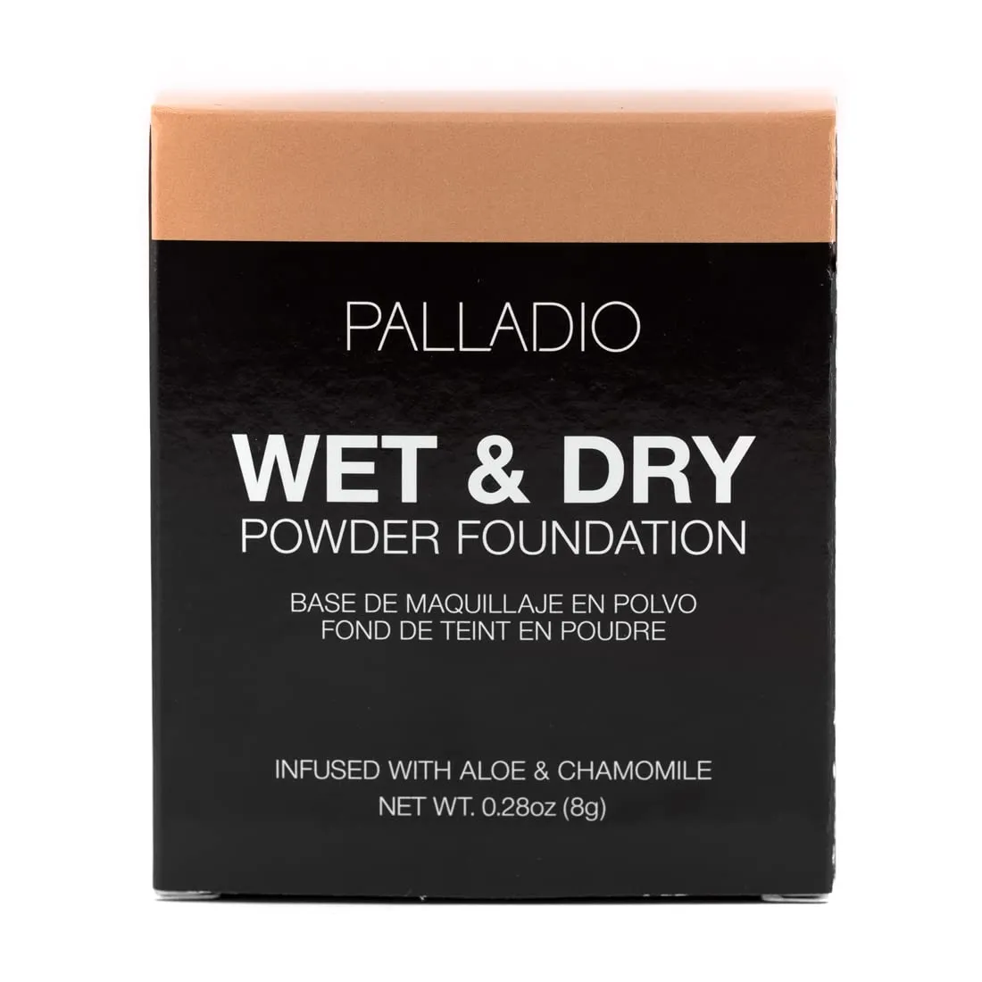 Palladio Dual Wet and Dry Foundation with sponge and Mirror Squalane Infused Apply Wet for Maximum Coverage or Dry for Light Finishing and Touchup Minimizes Fine Line All day Wear, Everlasting Tan