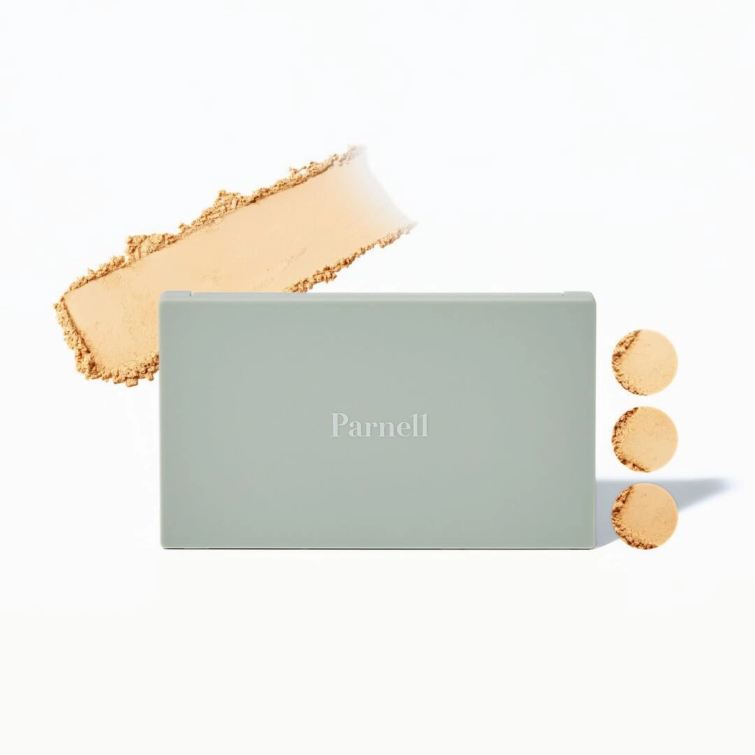 Parnell Cicamanu Matte Spondation (Powder Foundation with Sponge) 11g, #21 Fair Ivory | Lightweight Oil-Control | Matte Finish and Long-Lasting | Infused with Centella Asiatica | K-Beauty