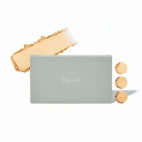 Parnell Cicamanu Matte Spondation (Powder Foundation with Sponge) 11g, #21 Fair Ivory | Lightweight Oil-Control | Matte Finish and Long-Lasting | Infused with Centella Asiatica | K-Beauty