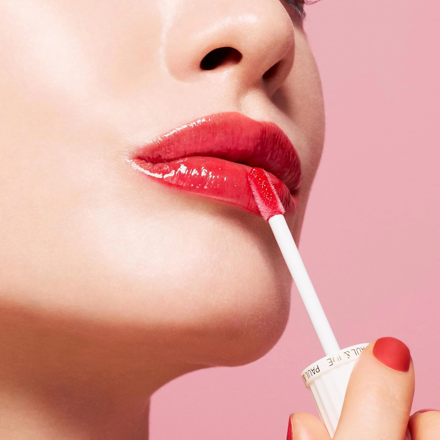 Paul & Joe Glossy Rouge 01 So Loveable, Red – High Gloss Liquid Lipstick, Plumping & Hydrating, Radiant Shine, Non-Sticky Cushion Finish, 0.35 oz