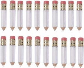 Pencil Shaped Empty Lip Gloss Tubes Lip Container Refillable Glaze Balm Bottles Tube Clear Mini Lip Oil Bottles DIY Cosmetics Containers for Woman Girls (20PIECES)