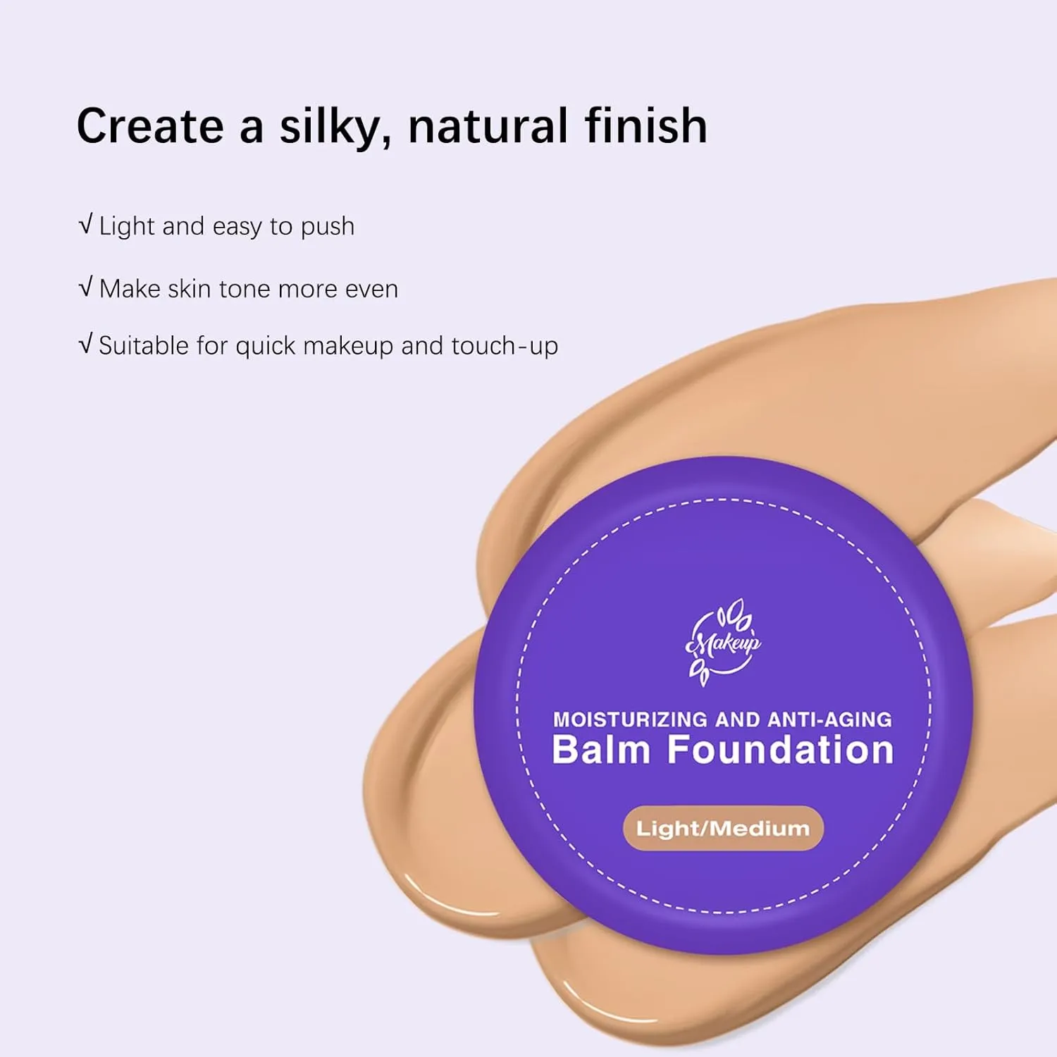 Peptide Bounce Foundation | Age-Defying Hydrating Cushion Foundation for Mature Skin, Medium Buildable Coverage & Satin Glow Finish Makeup, Blurs Fine Lines, Smooths Texture (light/medium)