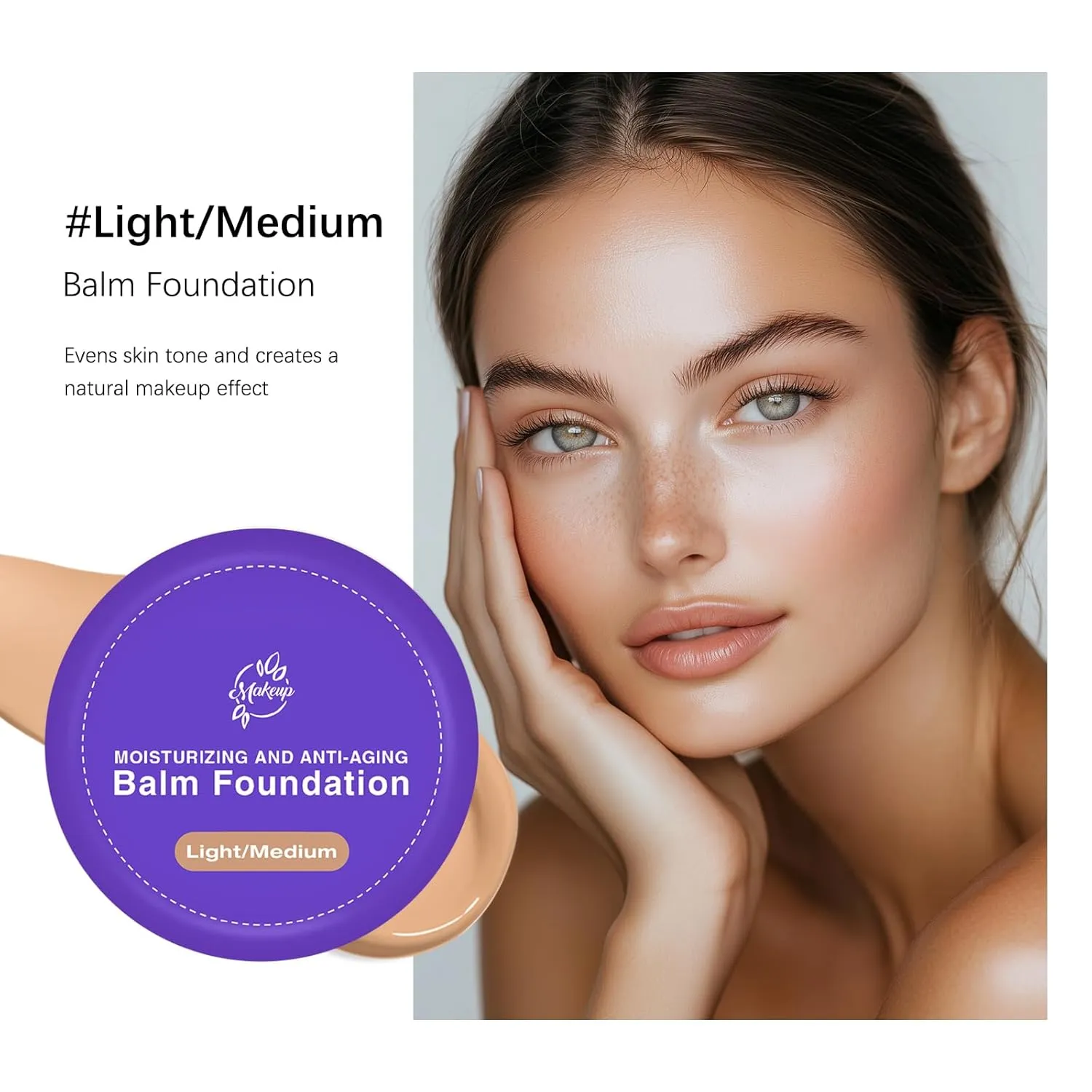 Peptide Bounce Foundation | Age-Defying Hydrating Cushion Foundation for Mature Skin, Medium Buildable Coverage & Satin Glow Finish Makeup, Blurs Fine Lines, Smooths Texture (light/medium)