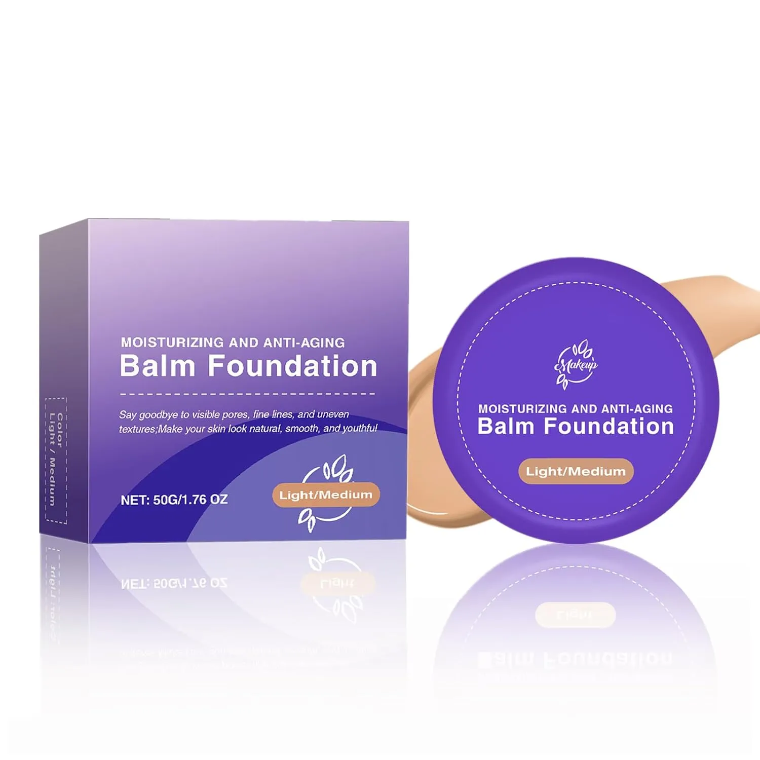 Peptide Bounce Foundation for Mature Skin | Hydrating Age-Defying Foundation, Buildable Medium Coverage, Blurs Fine Lines & Smooths Texture, Vegan Formula, Long-Lasting Satin Finish (light/medium)