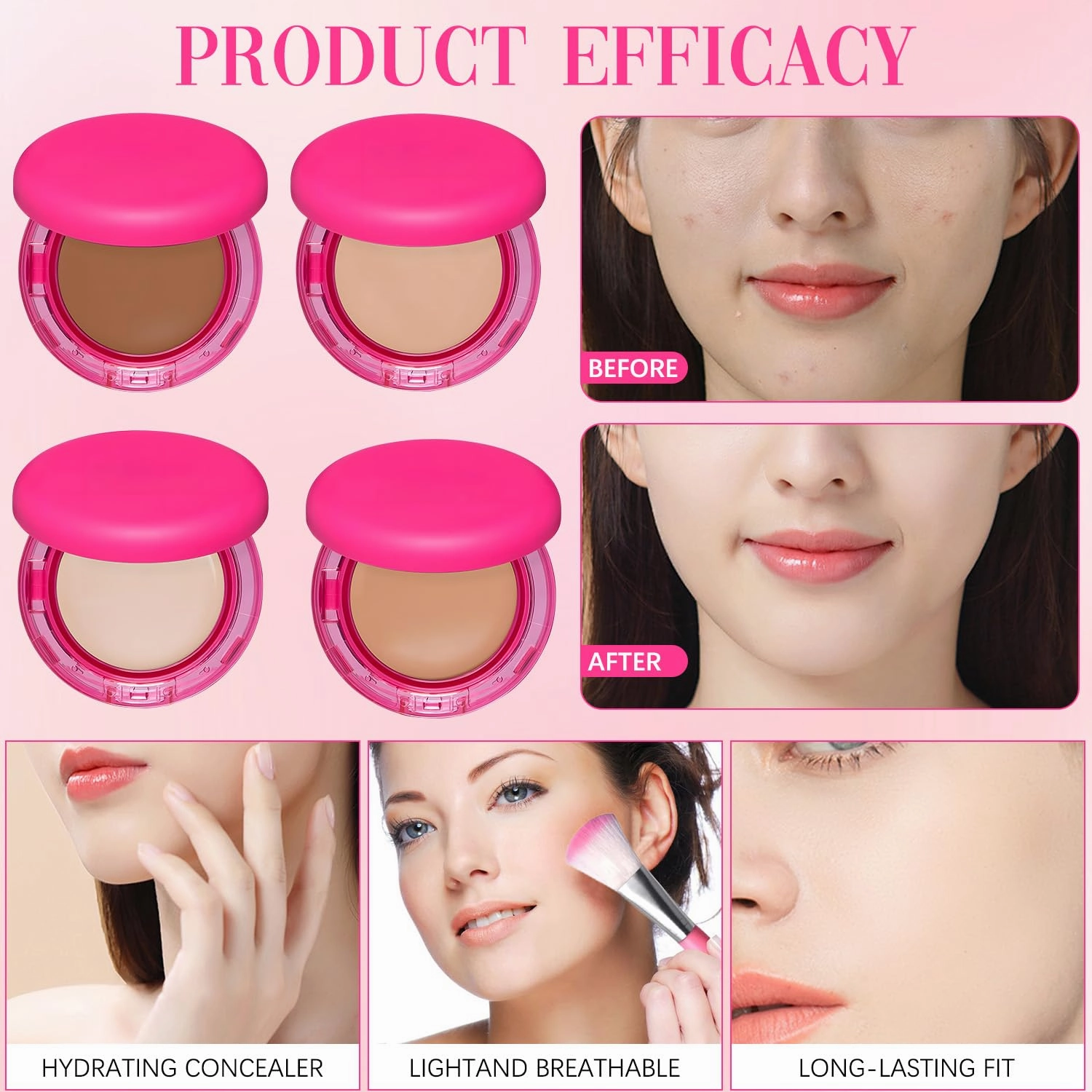 Peptide Bounce Foundation – Hydrating, Age-Defying Foundation for Mature Skin And All Skin Types, Vegan, Clean, Natural, Medium Buildable Coverage, Satin Finish (Fair-Light)