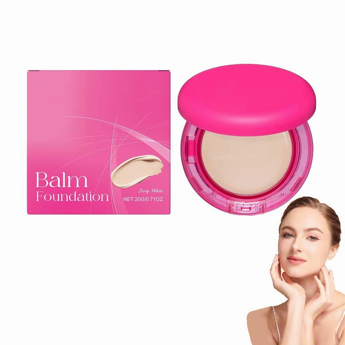 Peptide Bouncees Foundation,Hydrating,Thin,Shiny,All Skin Types,Vegan,Clean,Natural,Medium Buildable Coverage,Blur Fine Lines, Smooths Texture for Mature Skin (Ivory, 1)
