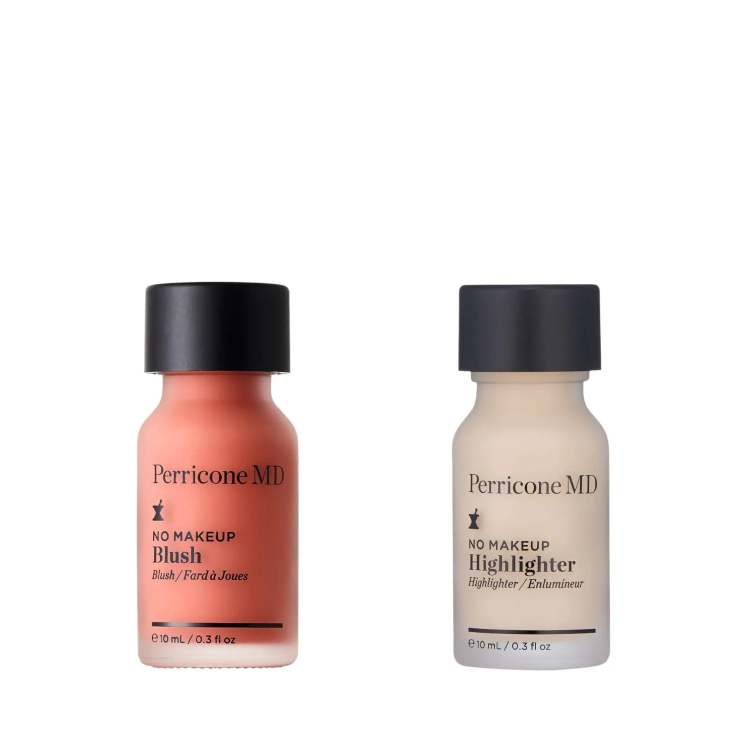 Perricone MD No Makeup Bundle: Lightweight Gel-Cream Blush & Dewy Liquid-Gel Highlighter