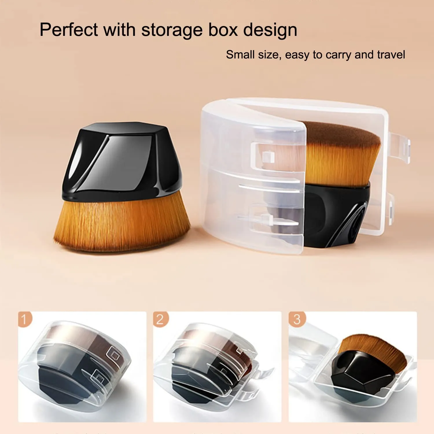 PHOERA Foundation,Mushroom Head Air Cushion CC Cream Natural Foundation,PHOERA Makeup Foundation Full Coverage,Phoera Face Primer, Foundation Brush (105 Sand   05 Sand CC)