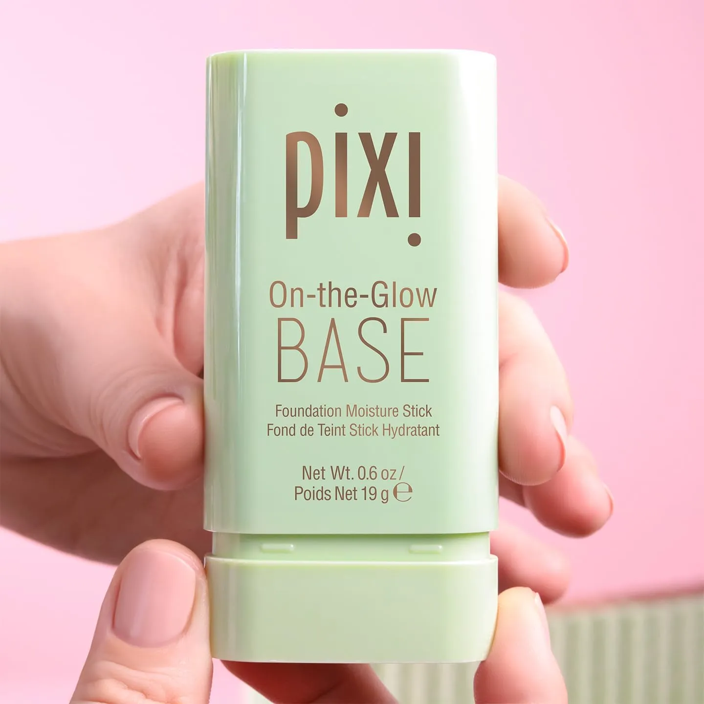 Pixi Beauty On-the-Glow Base| Tinted Moisturizer Foundation Stick | Vanilla: Fair, light warm shade| 0.6 oz / 19g
