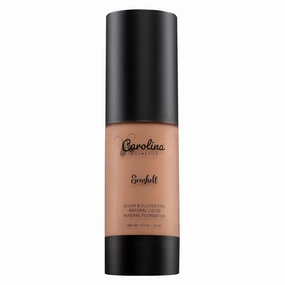 Plant-Based Foundation in Seashell Shade - Hydrating, Pore-Minimizing & Buildable Coverage - Vegan, Non-GMO, Gluten-Free, Paraben-Free- Sun Protection - 1Fl Oz