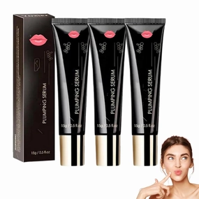 Plumpify Plumping Serum Oil, Plumpify Lip Boosting Serum, Lip Oil Plumper, Hydrating & Nourishing Lip Gloss Set for Dry Lips, Increase Lips Elasticity, Reduce Fine (3pcs)
