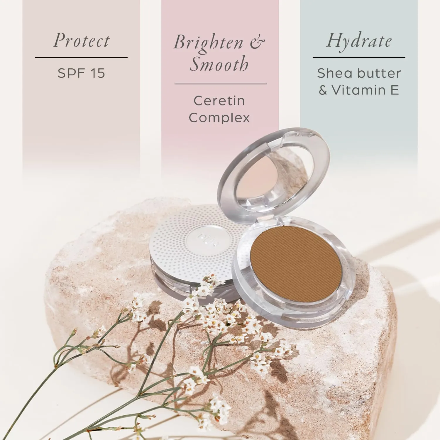 PÜR Beauty 4-in-1 Pressed Mineral Makeup SPF 15 Powder Foundation with Concealer & Finishing Powder- Medium to Full Coverage Foundation- Mineral-Based Powder- Cruelty-Free & Vegan Friendly
