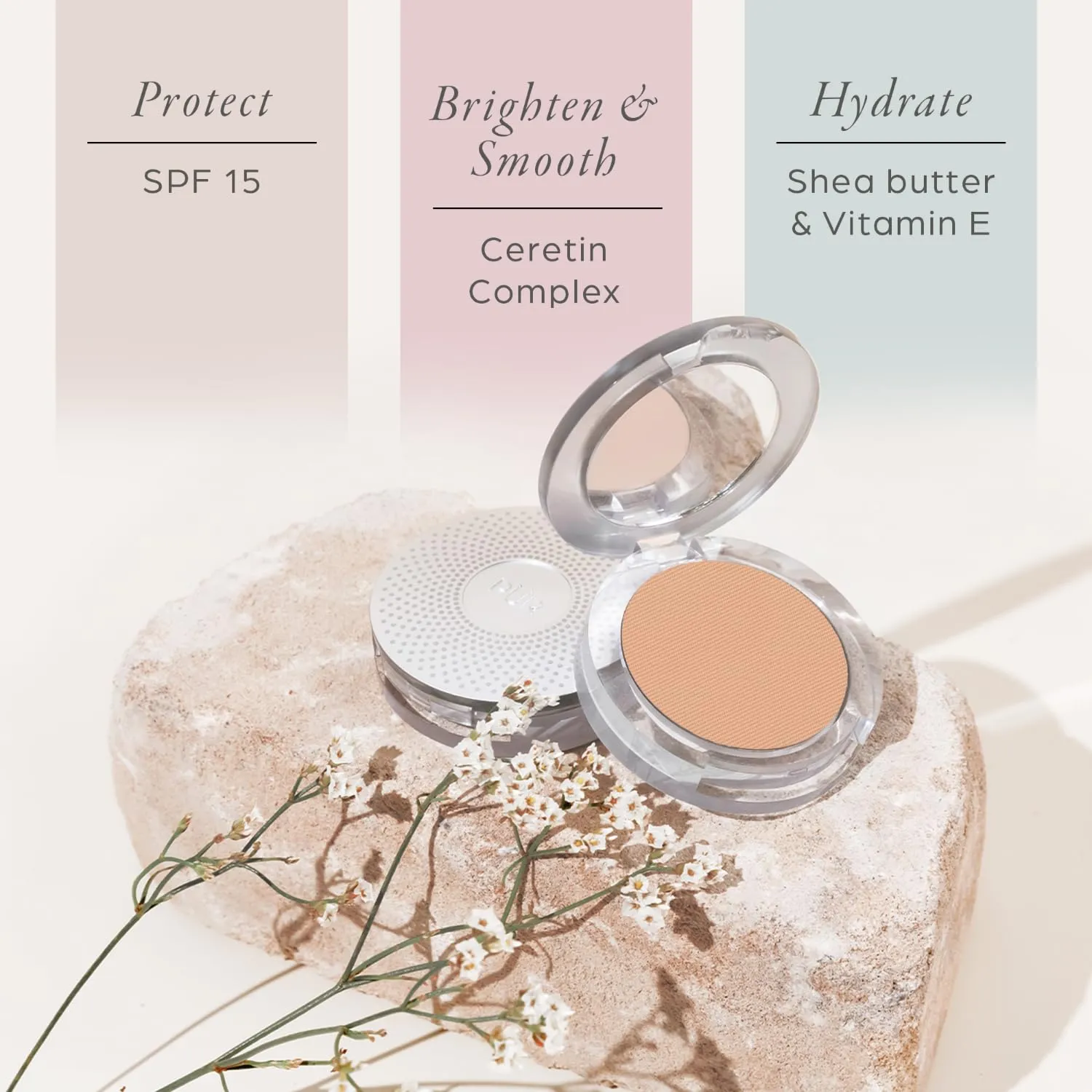 PÜR Beauty 4-in-1 Pressed Mineral Makeup SPF 15 Powder Foundation with Concealer & Finishing Powder- Medium to Full Coverage Foundation- Mineral-Based Powder- Cruelty-Free & Vegan Friendly