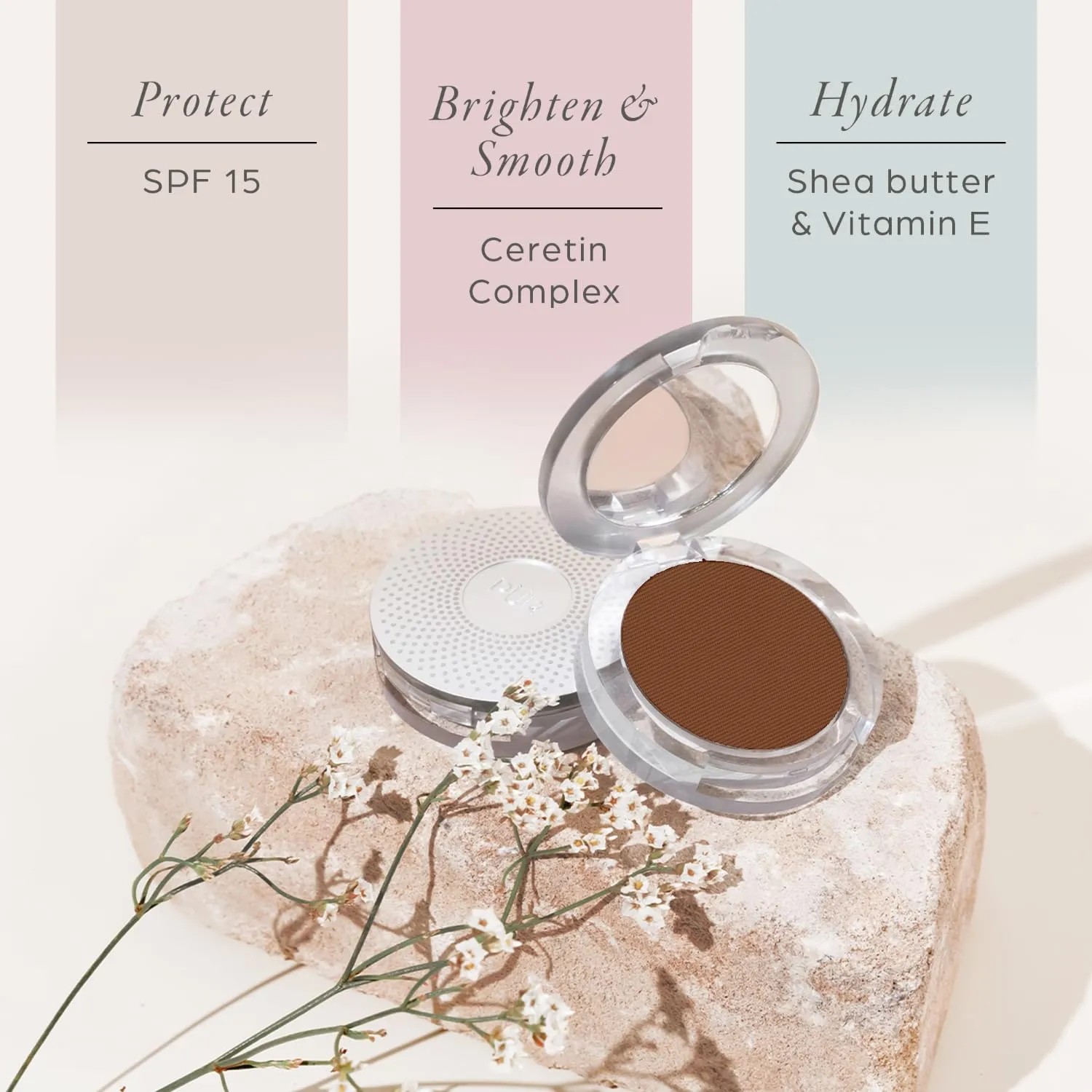 PÜR Beauty 4-in-1 Pressed Mineral Makeup SPF 15 Powder Foundation with Concealer & Finishing Powder- Medium to Full Coverage Foundation- Mineral-Based Powder- Cruelty-Free & Vegan Friendly