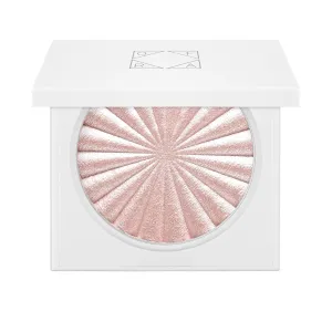 Pressed Highlighter Face Makeup | Flash - A Soft Pearl Pink | Pearl Shimmer Liquid-To-Baked Powder Highlighter | Refillable Pan | Cruelty-Free Beauty Essential | 7g |